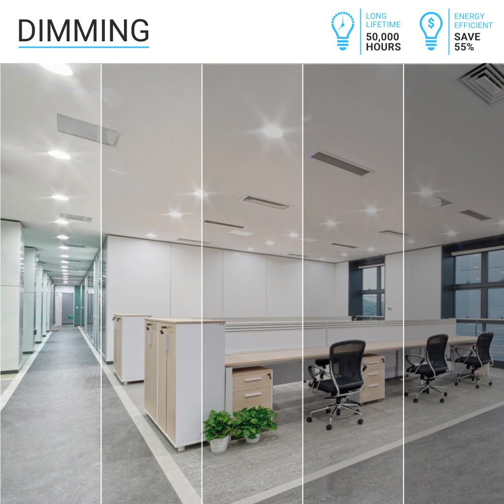 4 Inch LED Recessed Lighting with Adjustable Eyeball, 10W, Dimmable, Mounting Clip, Recessed Downlights For Living Room, Office, Closets, Kitchens, Hallways