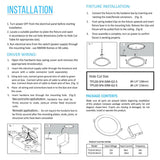 4 Inch Slim LED Recessed Lighting with Junction Box, 9W, 650LM, Damp Location, Dimmable, Recessed Downlights, For Office, Kitchen, Bedroom, Bathroom