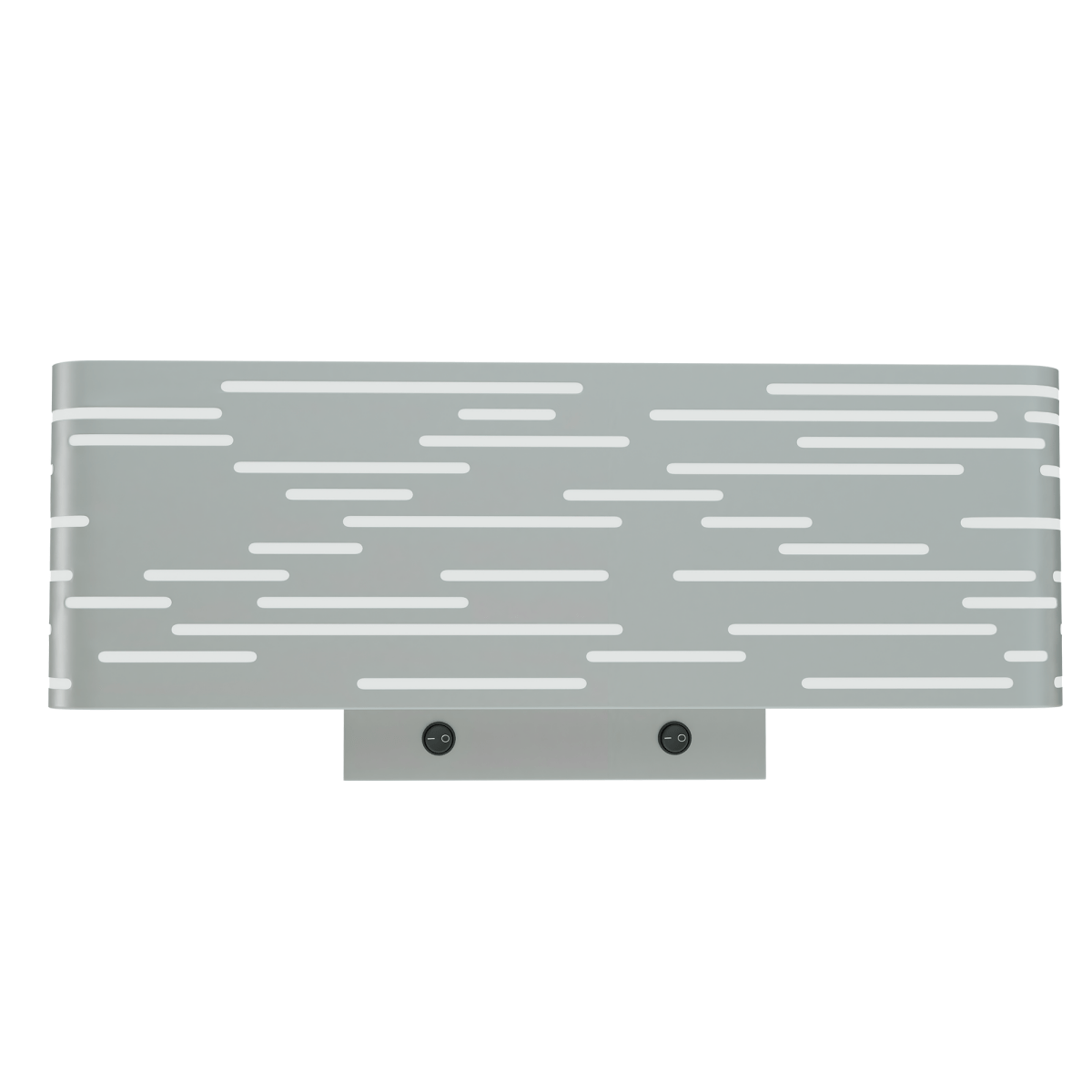 4-Light, 18"W Bedside Headboard Light, Rectangular Shape, Material: Metal + Acrylic, Twinkle Glossy Finish, 110V, ETL, w/ on/off Rocker Switch, Wall Mounted Light