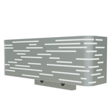4-Light, 18"W Bedside Headboard Light, Rectangular Shape, Material: Metal + Acrylic, Twinkle Glossy Finish, 110V, ETL, w/ on/off Rocker Switch, Wall Mounted Light