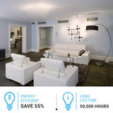 4-Lights, LED Wall Sconce Light 12W/Head, 3000K, 600LM/Head, Integrated LED Light Combination, 120V Dimmable, Matte Black Body Finish