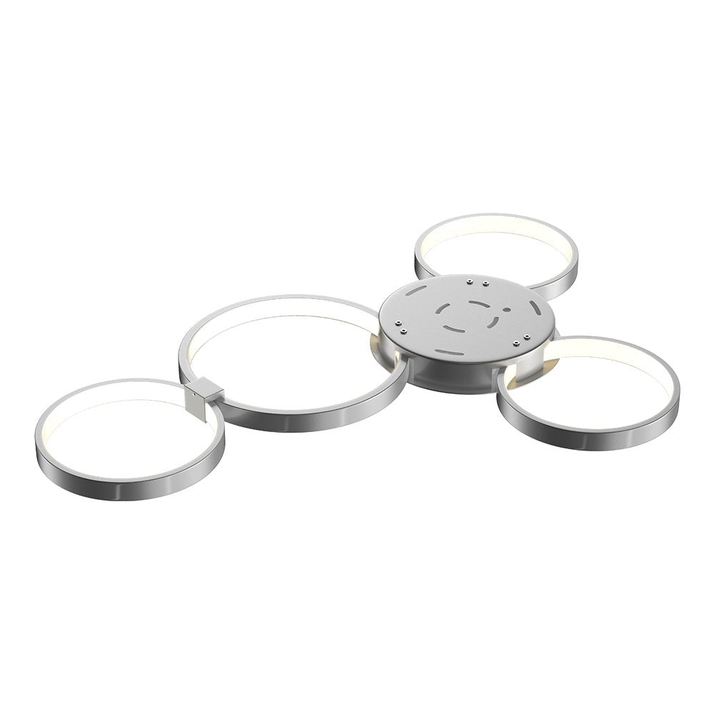 4 Rings, LED Circle Flushmount Lights, 41W, 3000K, 2986LM, Hallway Light Fixtures,