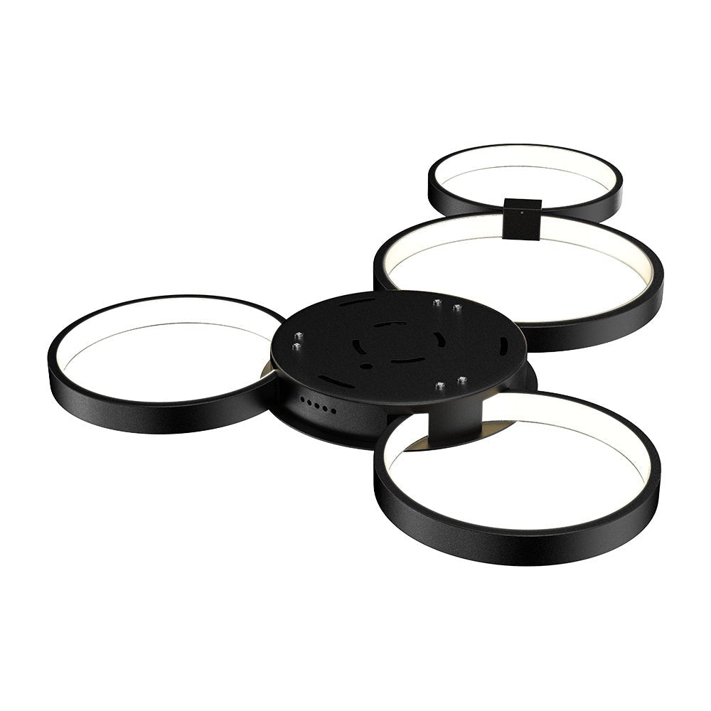 4 Rings, LED Circle Flushmount Lights, 41W, 3000K, 2986LM, Hallway Light Fixtures,