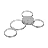 4 Rings, LED Circle Flushmount Lights, 41W, 3000K, 2986LM, Hallway Light Fixtures,