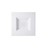 4" Square LED Downlight, 10W, 5CCT Changeable: 2700K/3000K/3500K/4000K/5000K, 120V AC, Baffle Aluminum Trim, Damp Rated
