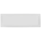 4 X 12 In Beveled Soho Gallery Grey Light Colors Glossy Pressed Glazed Ceramic