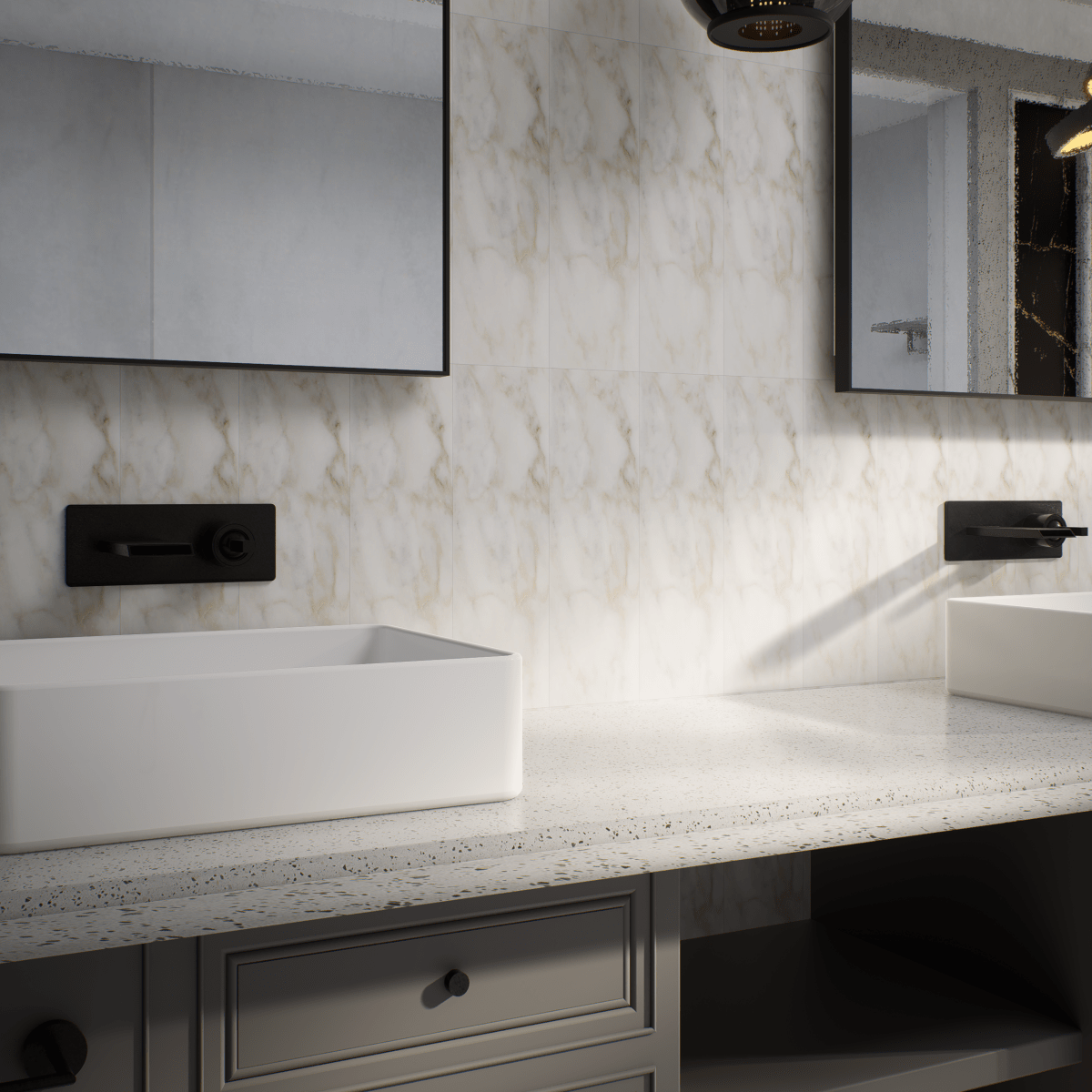 4 X 12 In La Marca Calacatta Honed Rectified Glazed Porcelain