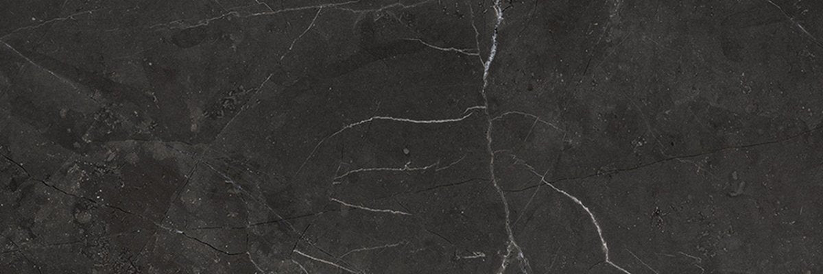4 X 12 In La Marca Nero Venato Honed Rectified Glazed Porcelain