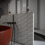 4 X 12 In Mayfair Stella Argento Polished Rectified Glazed Porcelain