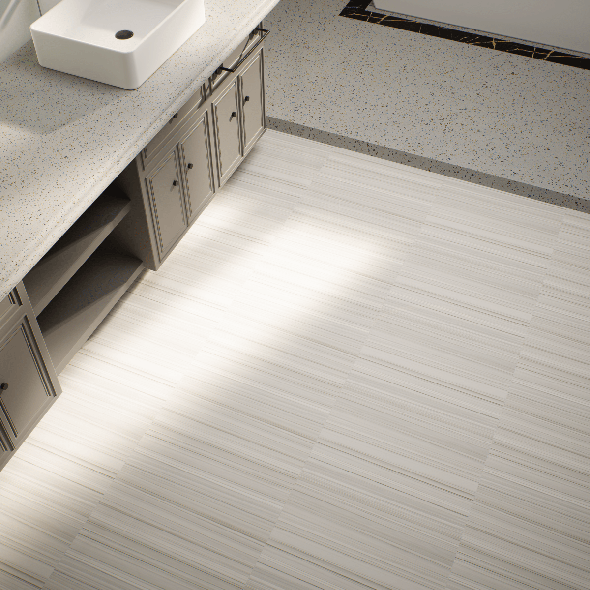 4 X 12 In Mayfair Zebrino Polished Rectified Glazed Porcelain