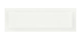 4 x 12 in. Soho Canvas White Beveled Glossy Pressed Glazed Ceramic Wall Tile