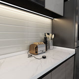 4 x 16 in. Soho Soft Sage Glossy Pressed Glazed Ceramic Wall Tile