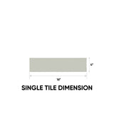 4 x 16 in. Soho Soft Sage Glossy Pressed Glazed Ceramic Wall Tile
