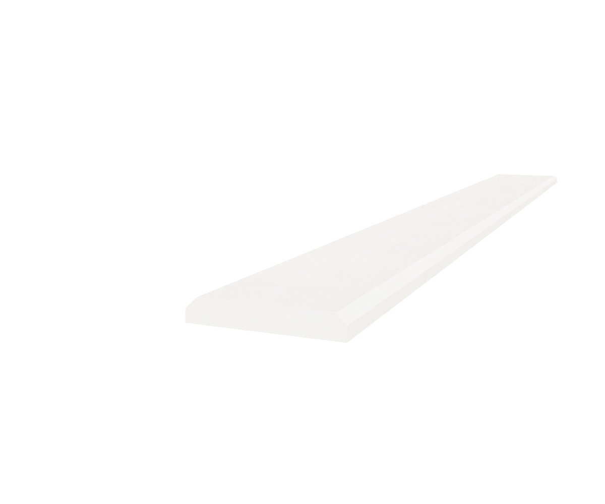 4 x 36 in. Marmiline Snow Polished Engineered Stone Threshold
