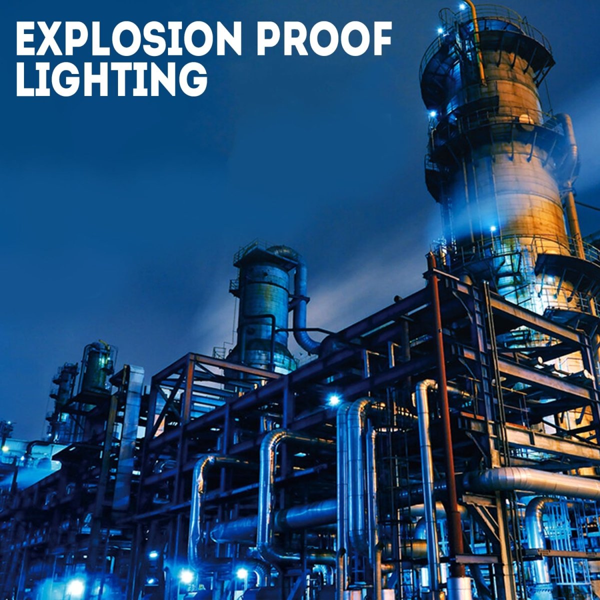 400 Watt LED Explosion Proof Round High Bay Light, B Series, Dimmable, 5000K, 56000LM, AC100-277V, IP66, Ideal for Oil & Gas Refineries, Drilling Rigs, Petrochemical Facilities