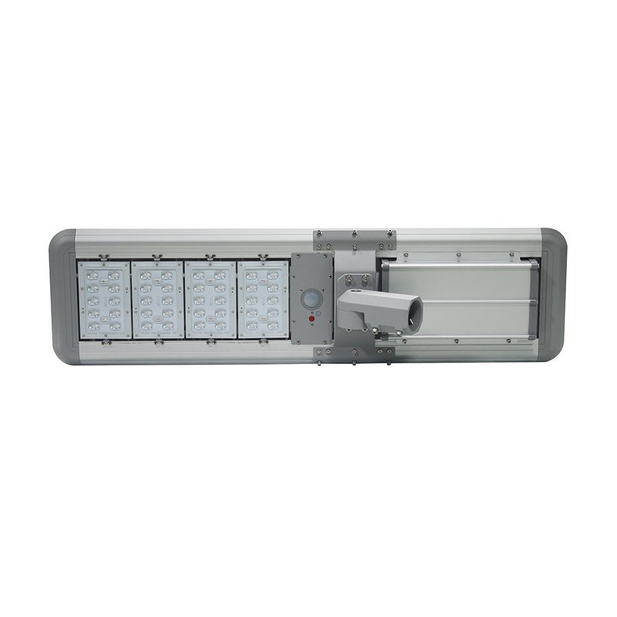40W Outdoor LED Solar Street Light, 6500K, IP66, 18VDC, Adjustable Mount, Silver