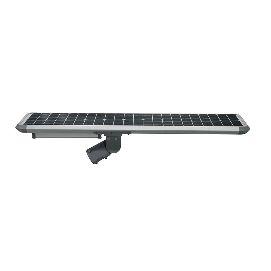 40W Outdoor LED Solar Street Light, 6500K, IP66, 18VDC, Adjustable Mount, Silver