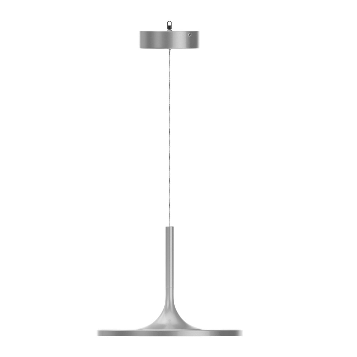 41W Round Plate Pendant Light, 3000K, 2225LM, Diameter 17.3" x 55"H, Dimmable, Home Office Lighting