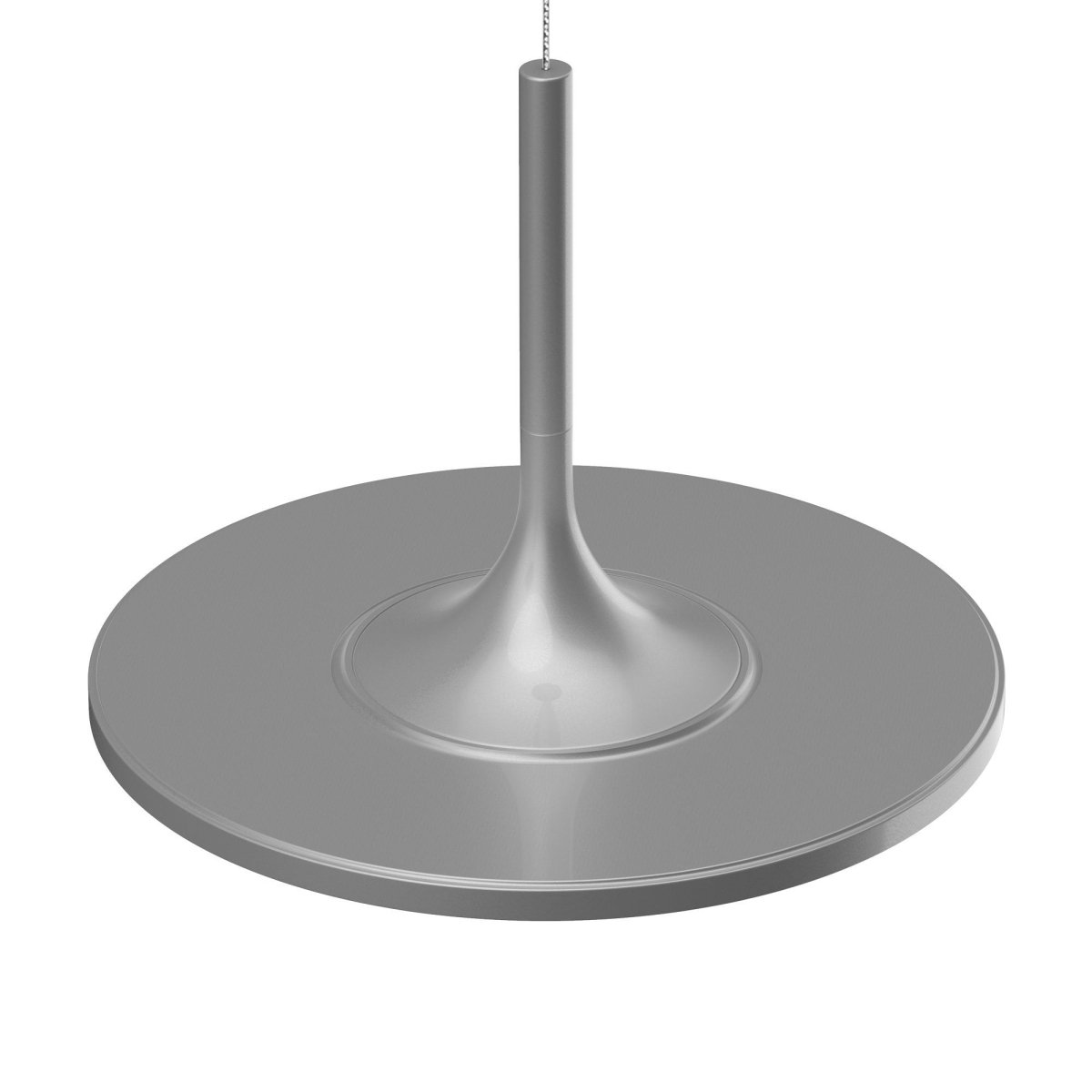 41W Round Plate Pendant Light, 3000K, 2225LM, Diameter 17.3" x 55"H, Dimmable, Home Office Lighting