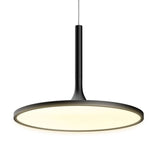 41W Round Plate Pendant Light, 3000K, 2225LM, Diameter 17.3" x 55"H, Dimmable, Home Office Lighting