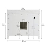 Allen-Roth Christy 42-In Carrara White Undermount Single Sink Bathroom Vanity With White Engineered Marble Top