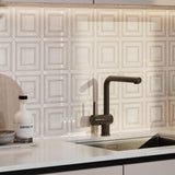 Mayfair Suave Bianco Glazed Porcelain Piazza Polished Mosaic