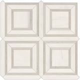 Mayfair Suave Bianco Glazed Porcelain Piazza Polished Mosaic