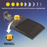 450W LED Pole Light with Dusk to Dawn Photocell, 5700K, AC120-277V, Universal Mount, Bronze, With 20KV Surge Protector, IP65 Waterproof, LED Parking Lot Lights - Outdoor Commercial Area Street Lighting, Gen14