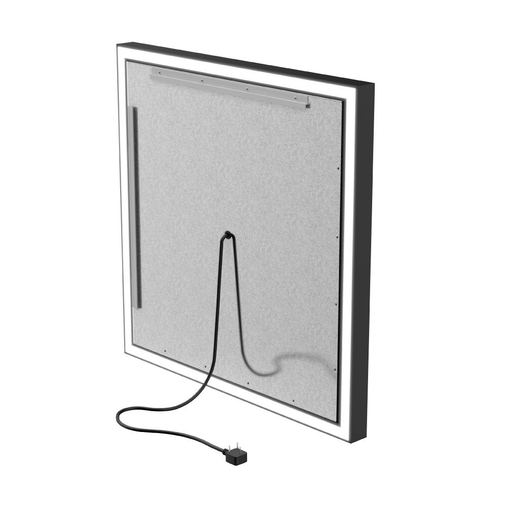 Frontlit/Backlit LED Lighted Bathroom Vanity Mirror with Frame, Anti-Fog, Touch Button, CRI 90+, Adjustable CCT & Memory, Magnum Style