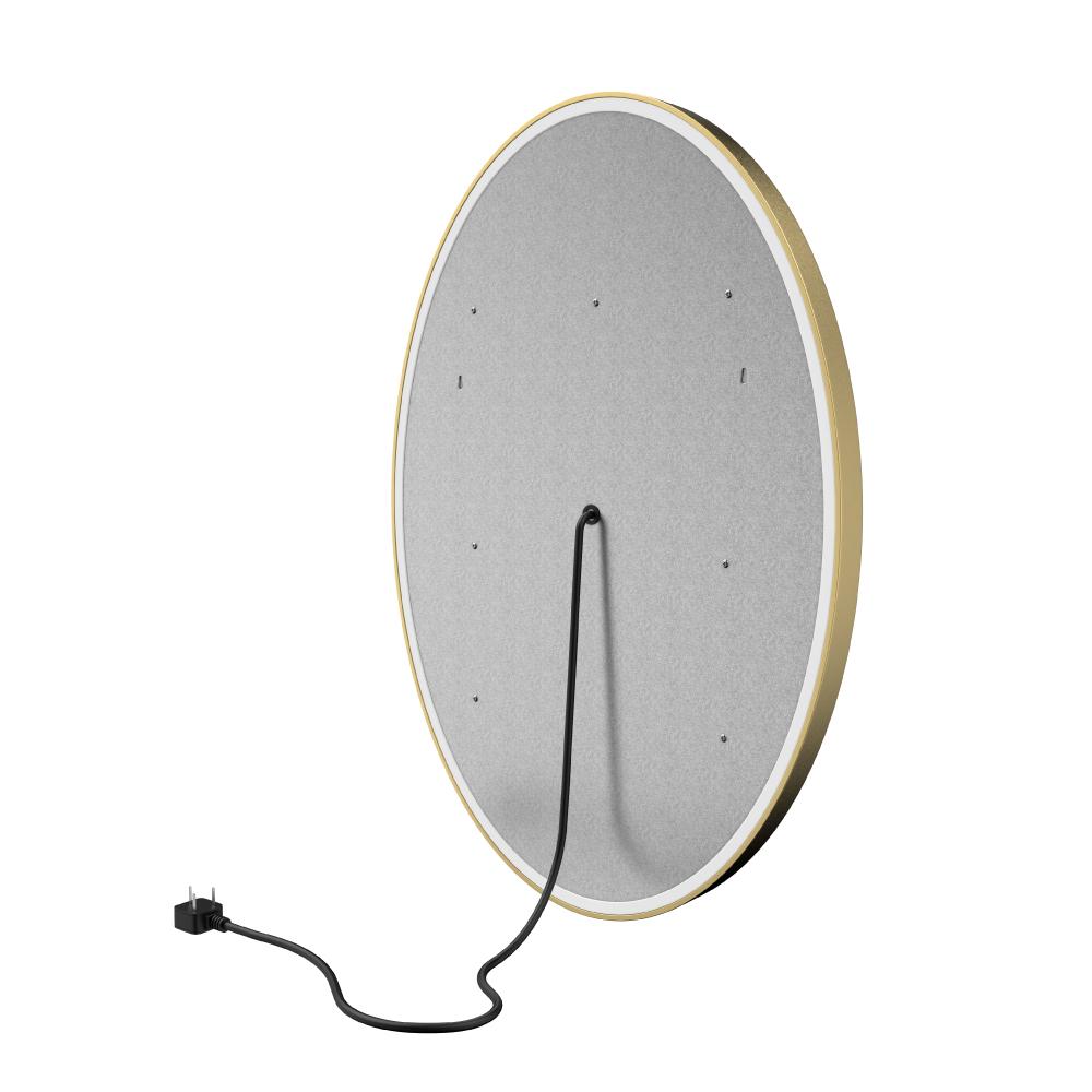 Oval LED Lighted Bathroom Vanity Mirror, Touch Switch, Anti-Fog Wall Mounted Makeup Mirror & CCT Remembrance, CRI 90+, LED Oval Mirror for Bathroom, Lunar Style