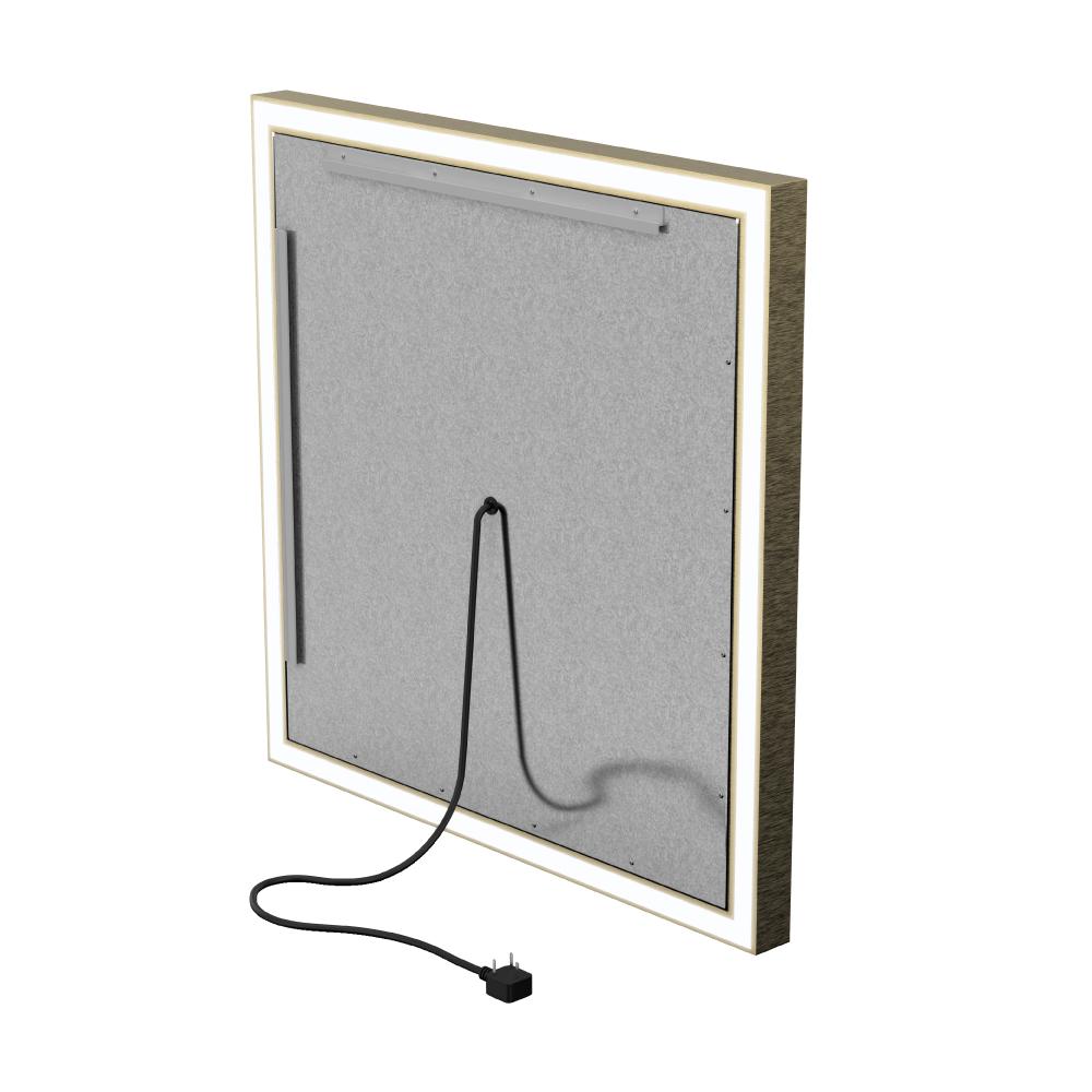 Frontlit/Backlit LED Lighted Bathroom Vanity Mirror with Frame, Anti-Fog, Touch Button, CRI 90+, Adjustable CCT & Memory, Magnum Style