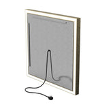 Frontlit/Backlit LED Lighted Bathroom Vanity Mirror with Frame, Anti-Fog, Touch Button, CRI 90+, Adjustable CCT & Memory, Magnum Style