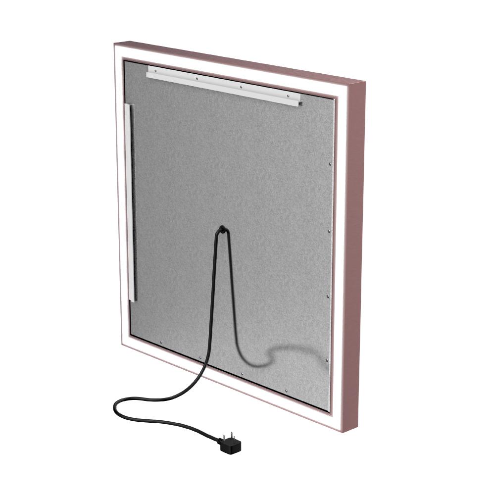 Frontlit/Backlit LED Lighted Bathroom Vanity Mirror with Frame, Anti-Fog, Touch Button, CRI 90+, Adjustable CCT & Memory, Magnum Style