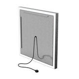 Frontlit/Backlit LED Lighted Bathroom Vanity Mirror with Frame, Anti-Fog, Touch Button, CRI 90+, Adjustable CCT & Memory, Magnum Style