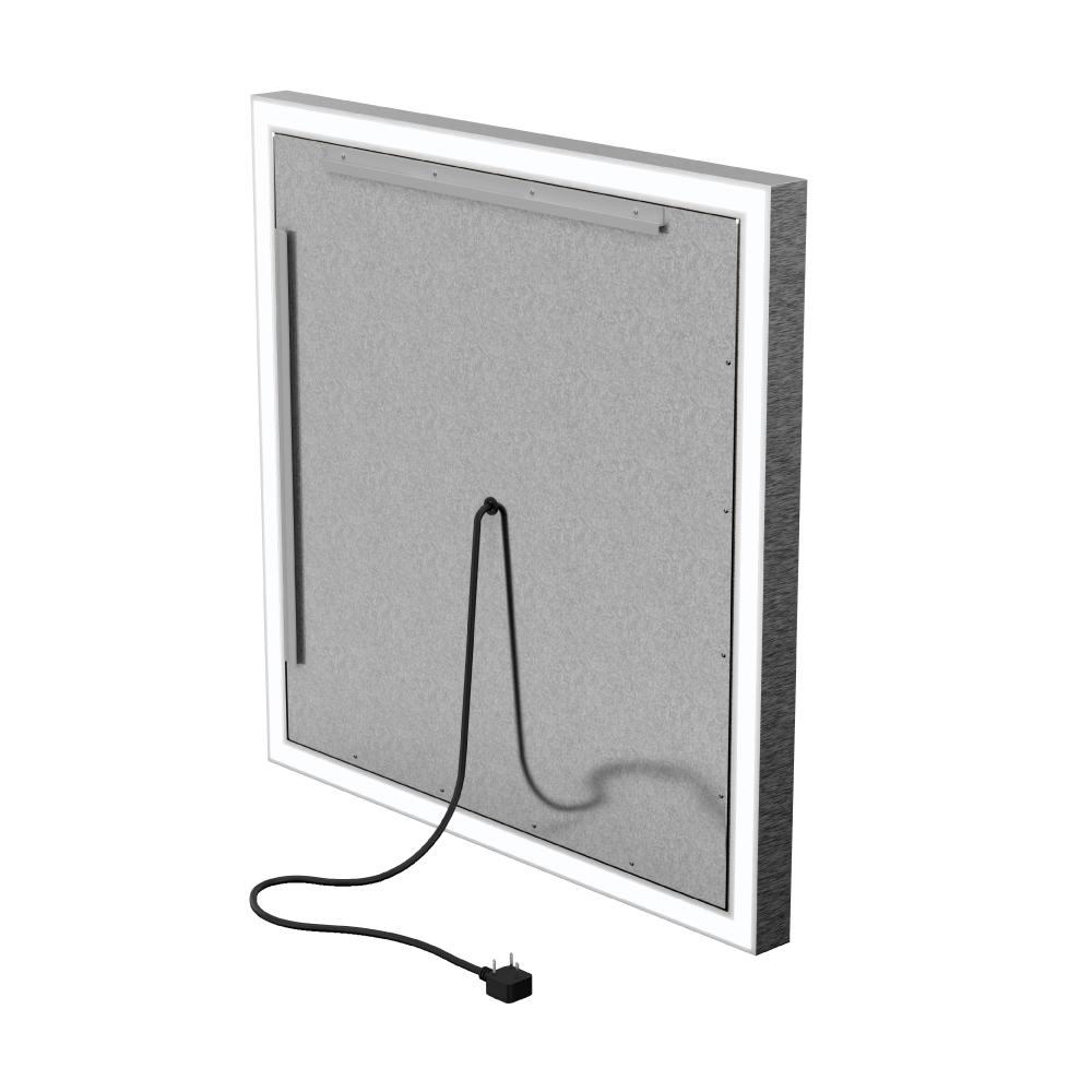 Frontlit/Backlit LED Lighted Bathroom Vanity Mirror with Frame, Anti-Fog, Touch Button, CRI 90+, Adjustable CCT & Memory, Magnum Style