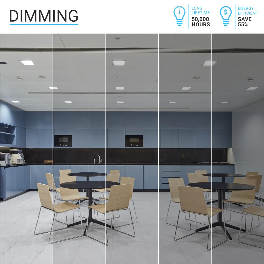 5 in. and 6 in. Recessed LED Downlight, 15W, 1100LM, Baffle-trim, Dimmable, Energy Star & ETL, Easy Retrofit Installation, LED Can Lights