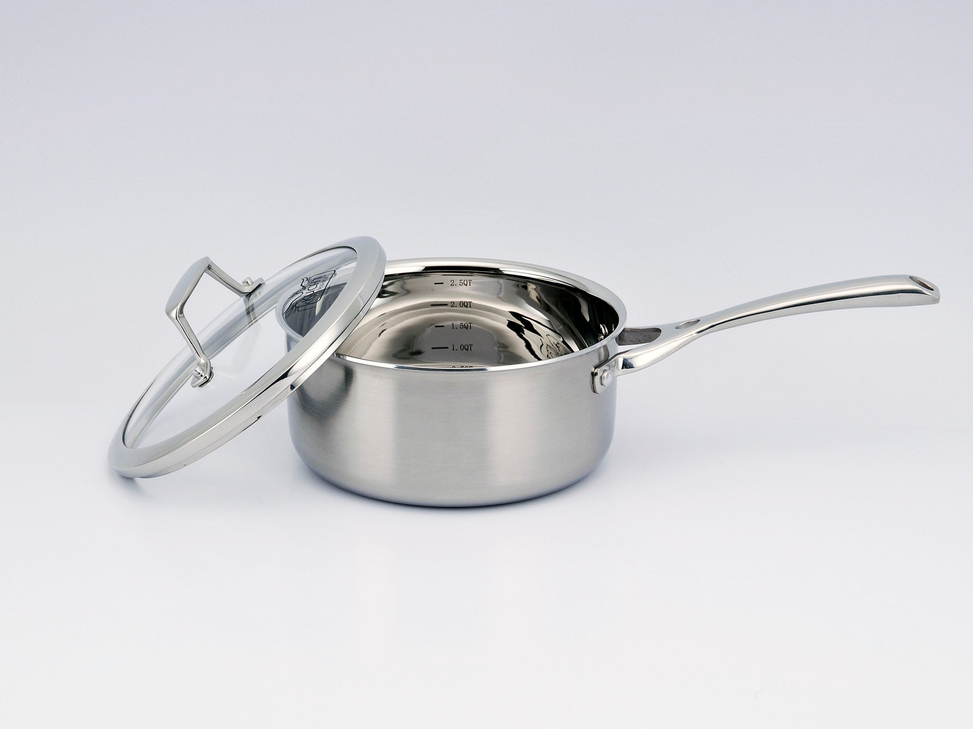 KUCHT Culinary Professional 3 Ply Stainless Steel 10 Piece Cookware Set