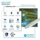 50 Watt 4FT LED Explosion Proof Vapor Proof Light, R Series, Dimmable, 5000K, 7000LM, AC100-277V, IP66, Ideal for Oil & Gas Refineries, Drilling Rigs, Petrochemical Facilities