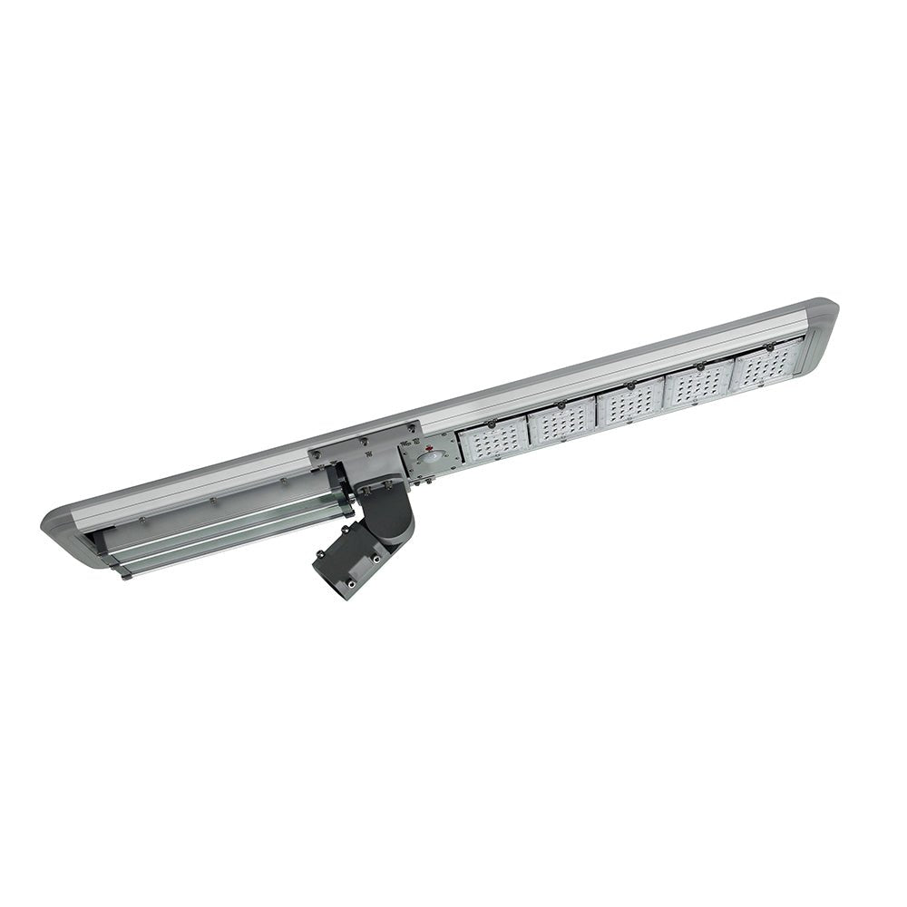 50W Solar LED Street Light ; 6500K AC100-277V ; Silver
