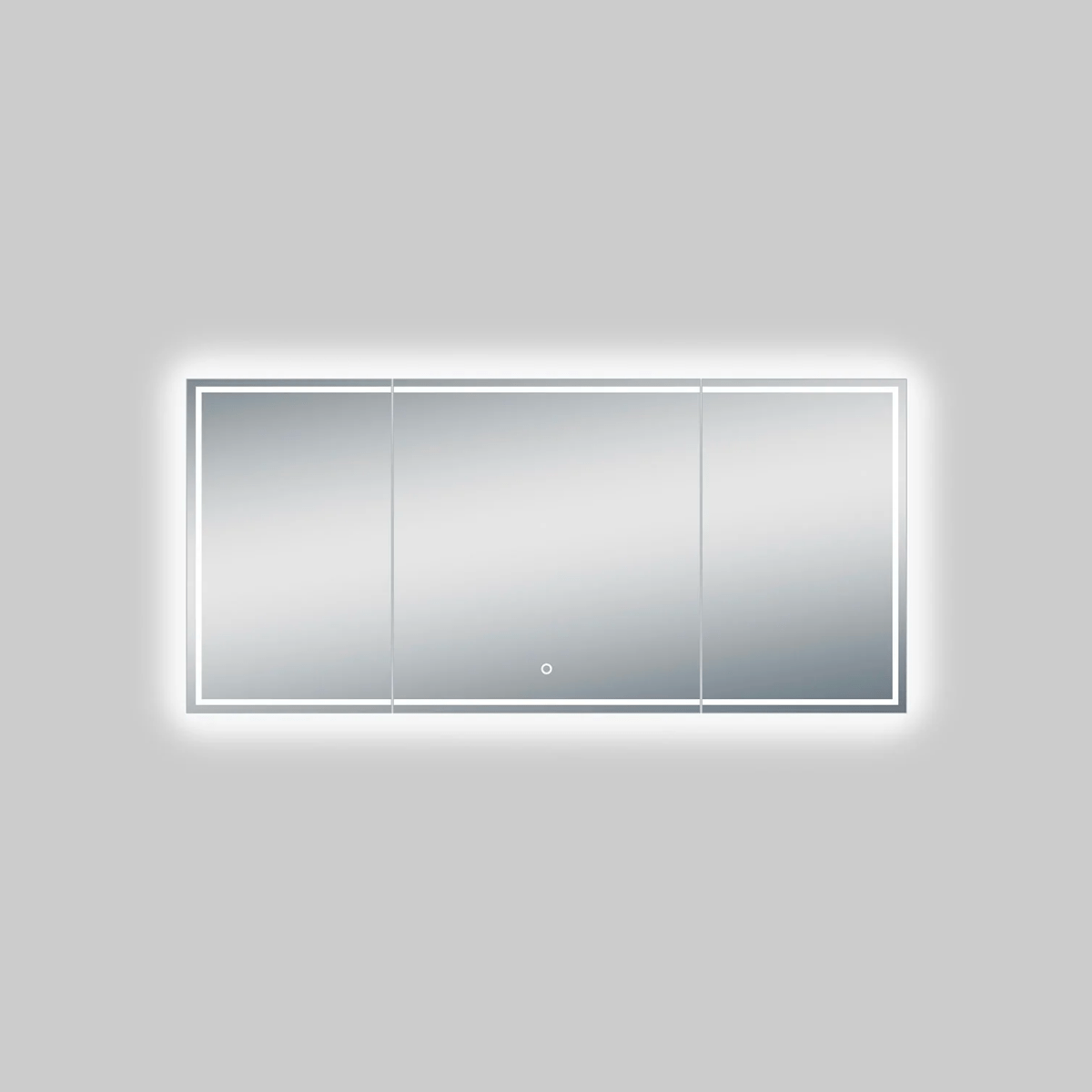 55.1 in. X 25.6 in. Backlit/Frontlit LED Lighted Bathroom Vanity Mirror with Pivoting Side Mirrors, Thin Plexiglass Edge, Anti Fog, Adjustable 3-Color Temperature & Remembrance, Makeup Mirror, Touch Button, CRI 90+, Titan Style