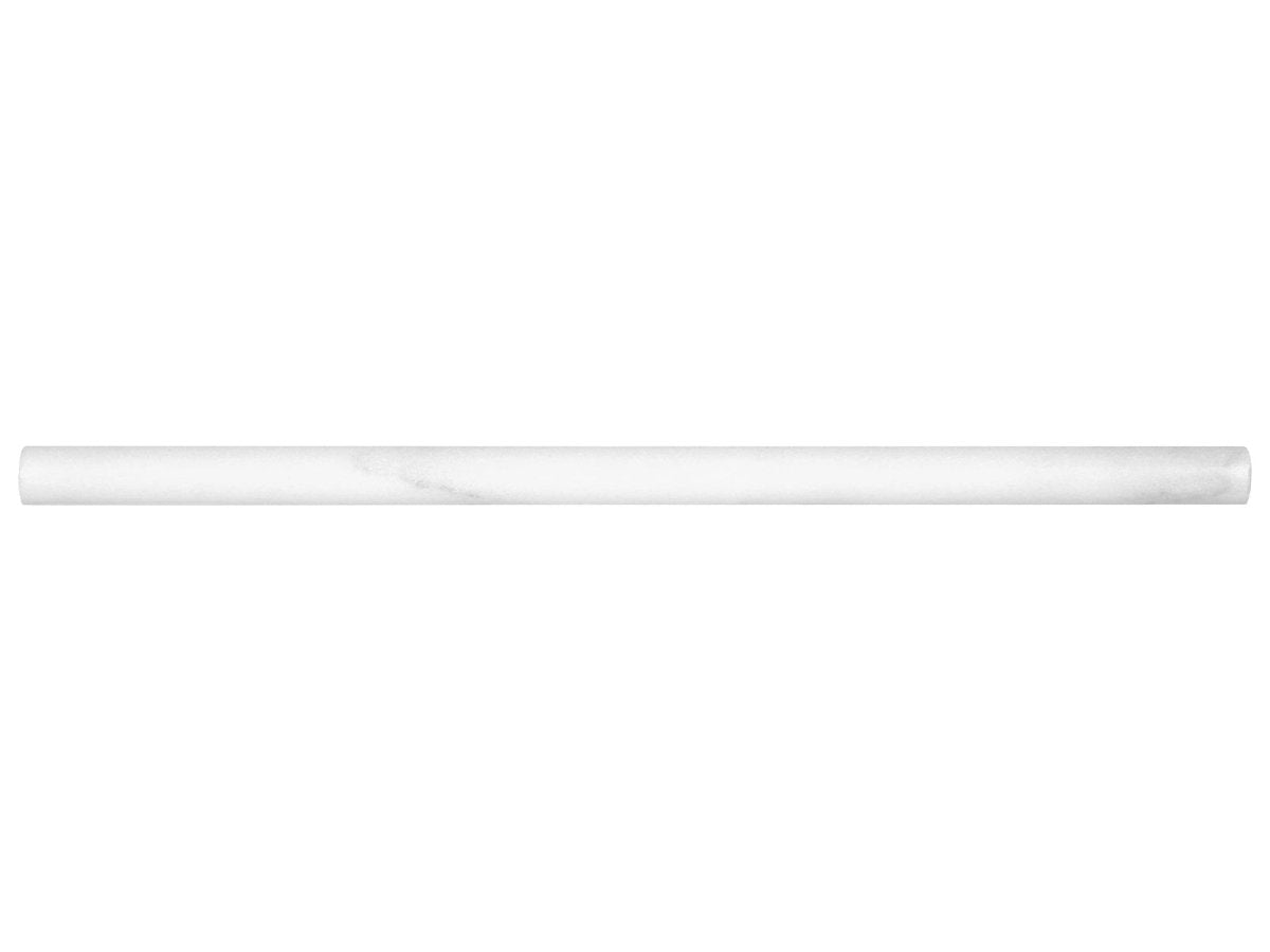 5/8 X 12 In Bianco Venatino Honed Marble Pencil