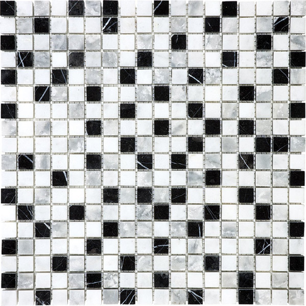 5/8 X 5/8 In Bliss Glacier Multi Color Stone Blend Mosaic