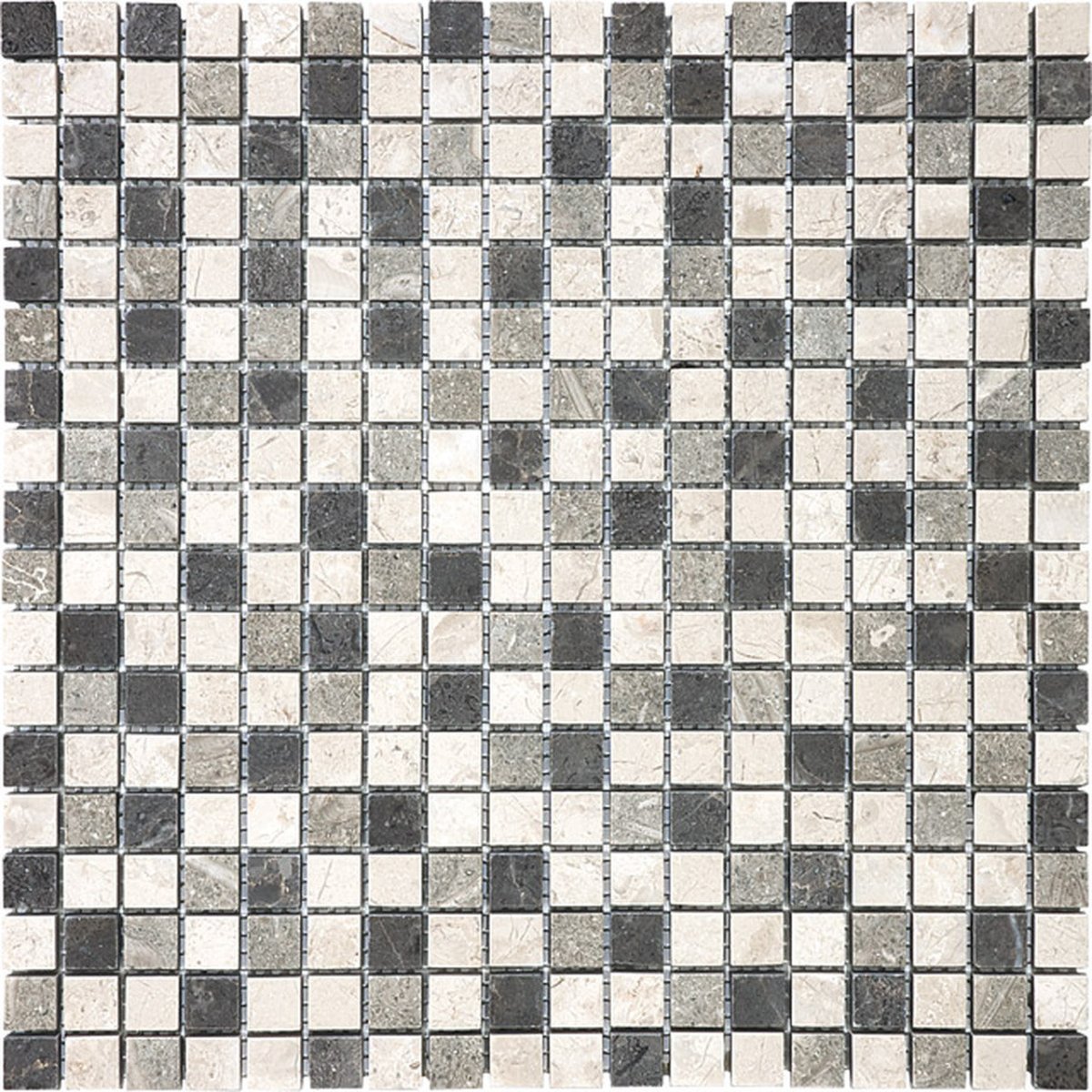 5/8 X 5/8 In Bliss Multi Color Chai Stone Blend Mosaic