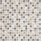 5/8 X 5/8 In Glass Slate Bliss Blend Cotton Wood Mosaic