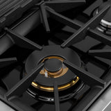 48 in. 6.7 cu. ft. 8 Burners Dual Fuel Range for Natural Gas in Stainless Steel with Kucht Horus Thermostat