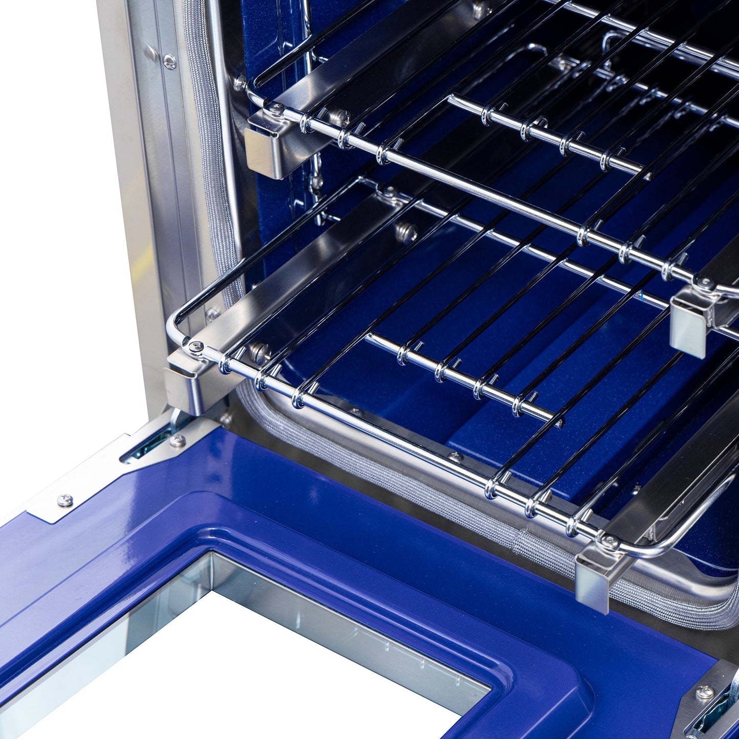 48 in. 6.7 cu. ft. 8 Burners Dual Fuel Range for Propane Gas in Stainless Steel with Kucht Horus Thermostat