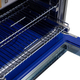 48 in. 6.7 cu. ft. 8 Burners Dual Fuel Range for Propane Gas in Stainless Steel with Kucht Horus Thermostat