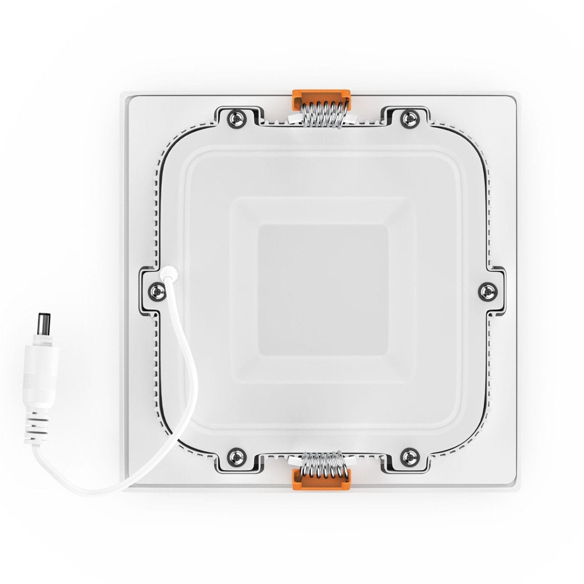 6" 12W LED Slim Panel Recessed Ceiling Light CCT Changeable 2700k/3000K/3500K/4000K/5000K, with Junction Box, Square