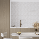6 In Hexagon La Marca Calacatta Honed Glazed Porcelain Mosaic Tile