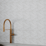 6 In Hexagon La Marca Calacatta Polished Glazed Porcelain Mosaic Tile